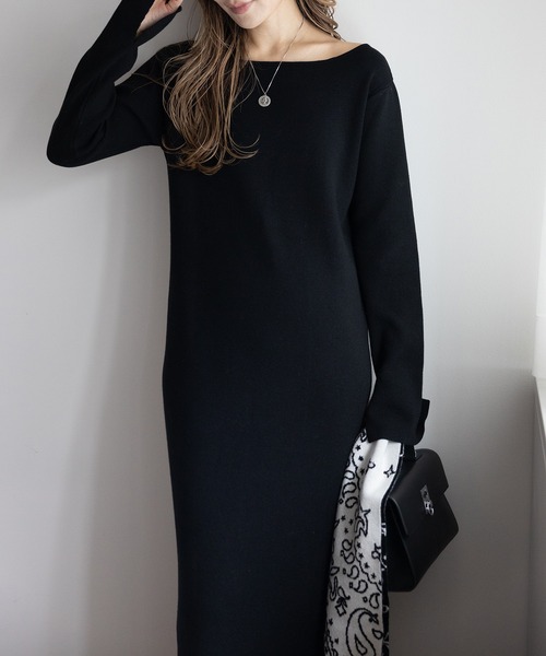 ワンピース bonjour Bonjour Sagan（ボンジュールサガン） ワンピース 前後2WAYニット