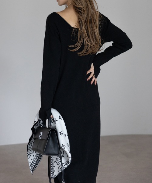 Bonjour Sagan（ボンジュールサガン） ワンピース 前後2WAYニット