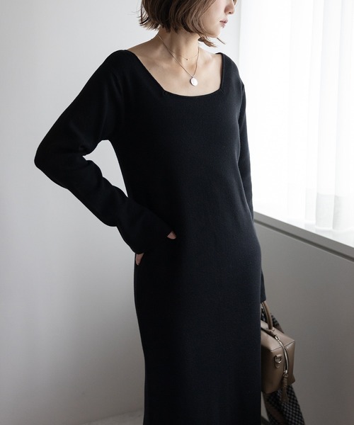 ワンピース bonjour Bonjour Sagan（ボンジュールサガン） ワンピース 前後2WAYニット