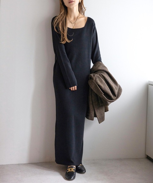 Bonjour Sagan（ボンジュールサガン） ワンピース 前後2WAYニット