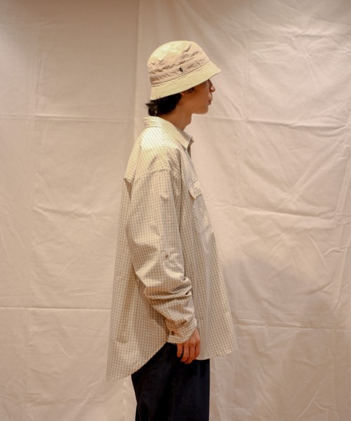 「BROKEN BASE」 長袖シャツ MEDIUM ブルー メンズ_画像8