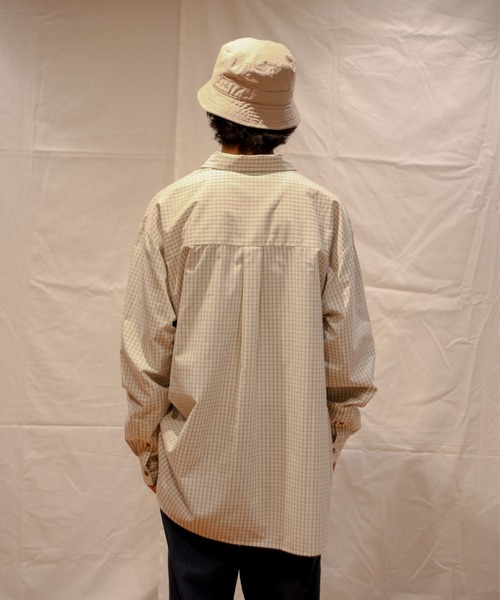 「BROKEN BASE」 長袖シャツ MEDIUM ブルー メンズ_画像9