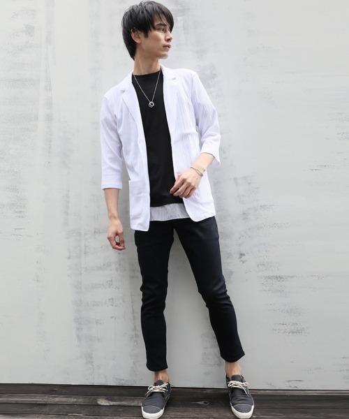 「ARCADE」 テーラードジャケット M ブラック メンズ_画像8