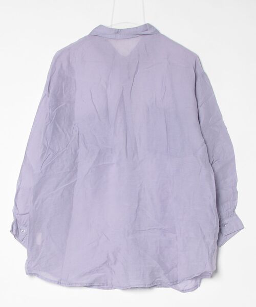 「RAY CASSIN」 長袖シャツ FREE パープル レディース_画像2