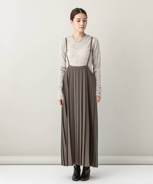 Curensology（カレンソロジー） サロペットスカート FREE ブラック