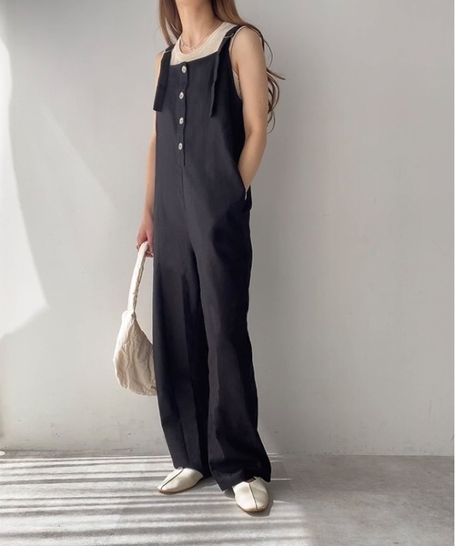 「FILLOU」 オーバーオール X-LARGE グレイッシュベージュ レディース_画像2