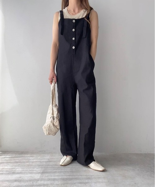 「FILLOU」 オーバーオール X-LARGE グレイッシュベージュ レディース_画像3