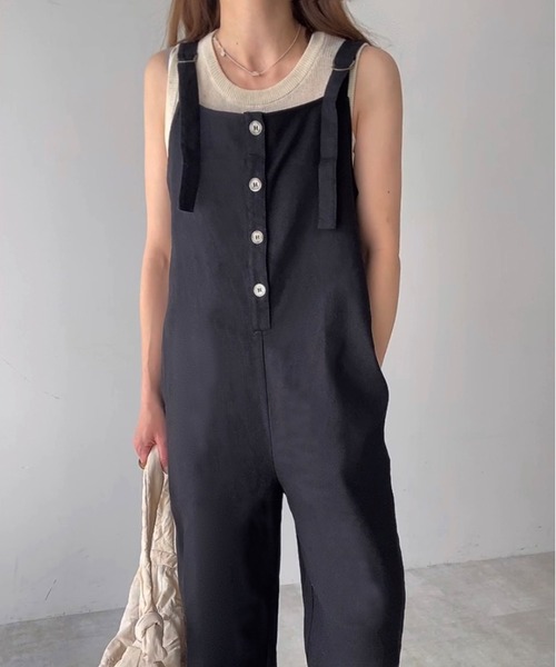 「FILLOU」 オーバーオール X-LARGE グレイッシュベージュ レディース_画像4