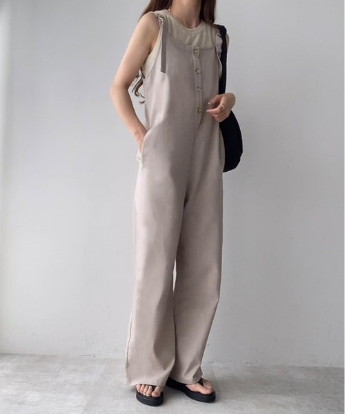 「FILLOU」 オーバーオール X-LARGE グレイッシュベージュ レディース_画像7