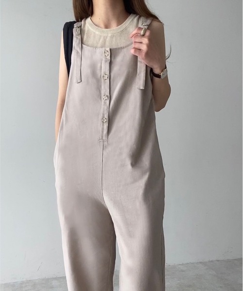 「FILLOU」 オーバーオール X-LARGE グレイッシュベージュ レディース_画像9