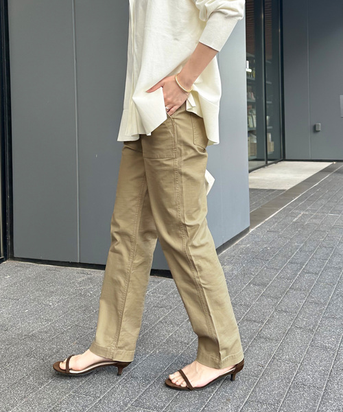 「JOURNAL STANDARD relume」 チノパンツ 38 グリーン レディース_画像2