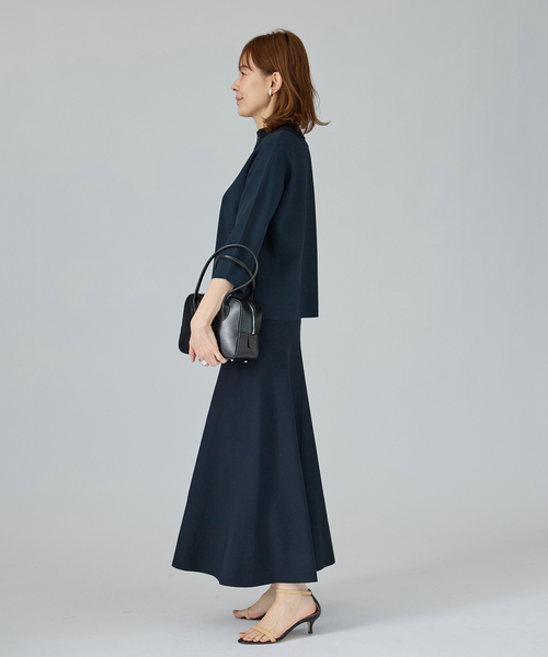 ニット セーター Room no.8 BLACK ルームエイト ブラック Needleレースカラーニット BR8KN-287 レディースの画像