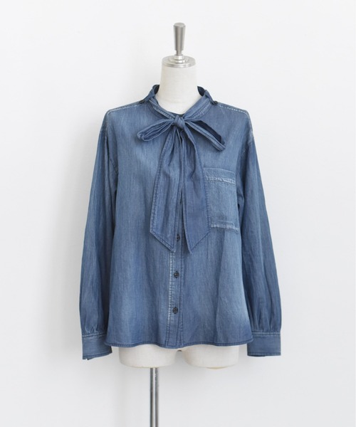 Eimee Law ❀ブラウス❀ 新品 Eimee Law（エイミーロウ） ブラウス シャツ パッチワークデニム