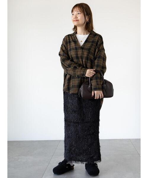 「Lugnoncure」 ロングスカート F ブラック レディース_画像6