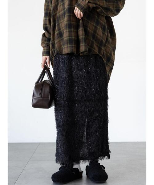 「Lugnoncure」 ロングスカート F ブラック レディース_画像7