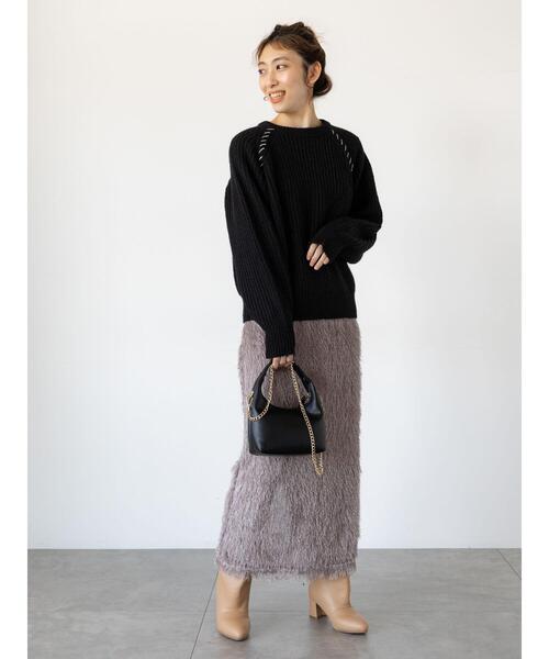 「Lugnoncure」 ロングスカート F ブラック レディース_画像8