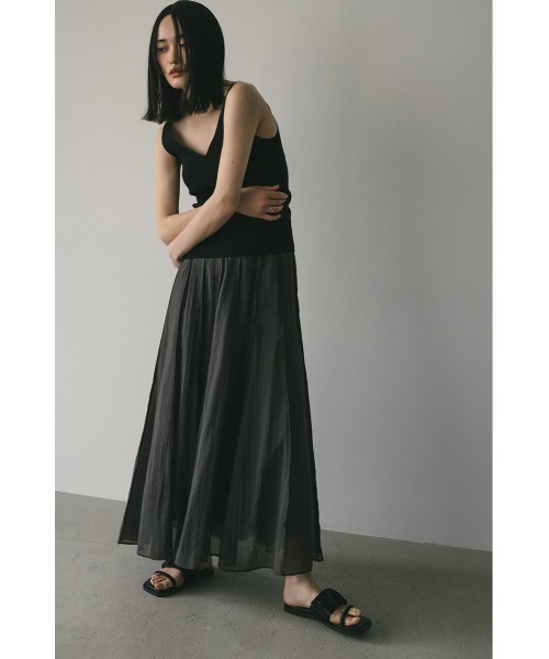 「STYLEMIXER」 ロングスカート MEDIUM グレー レディース_画像5