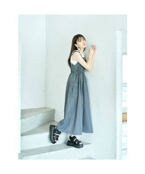 「Mafmof」 フラットサンダル M ブラック レディース_画像8