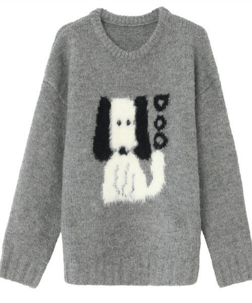 「DIAVEL」 長袖ニット M グレー レディース_画像8