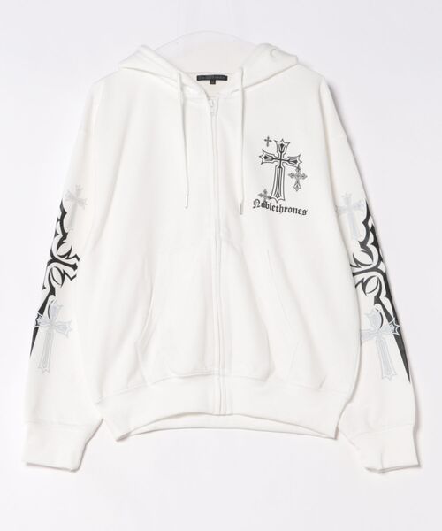 8 パーカー クロスプリントZIPパーカー メンズ レディース : ZOZOTOWN