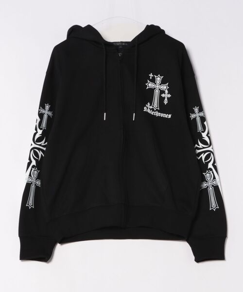 8 パーカー クロスプリントZIPパーカー メンズ レディース : ZOZOTOWN