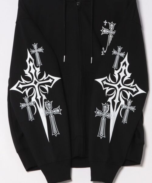 8 パーカー クロスプリントZIPパーカー メンズ レディース : ZOZOTOWN