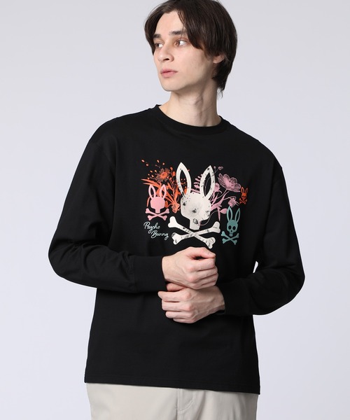 Psycho Bunny（サイコバニー） tシャツ フラワーグラフィック ロング