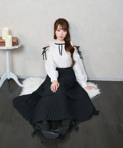 ミューズ　ブラウス Rose Muse（ロゼミューズ） ブラウス シャツ Ribbon blouse レディース