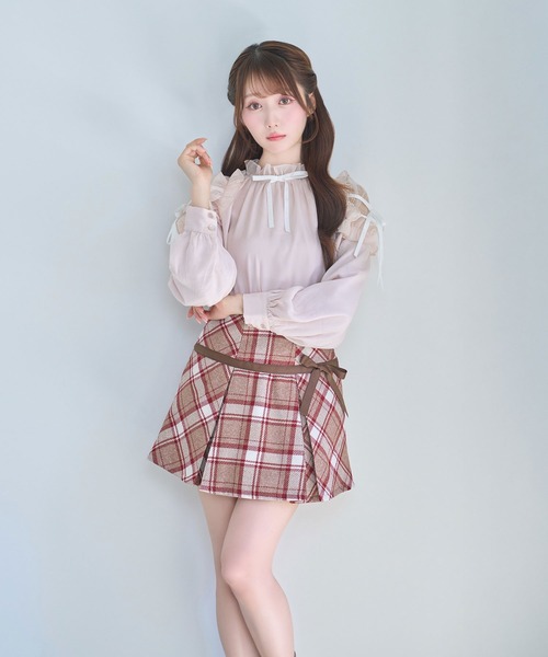 シャツ/ブラウス(長袖/七分) Rose Muse organdy ribbon blouse organdy ribbon blouse – BUNNY APARTMENT