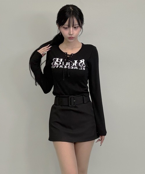 「FOLLOWIN」 キュロット SMALL ブラウン レディース_画像4