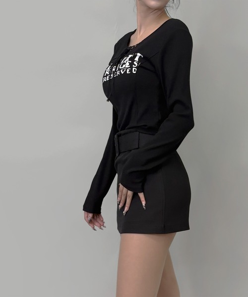 「FOLLOWIN」 キュロット SMALL ブラウン レディース_画像9