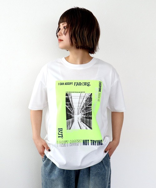 Cepica（セピカ） tシャツ カラーグラフィックTシャツ レディース