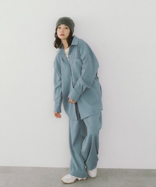 「HANNE」 パンツ MEDIUM ブルー レディース_画像6