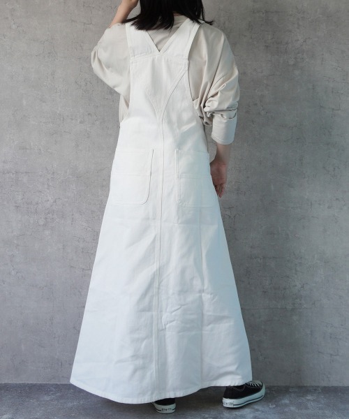 「Emma（SELECT LEVERY）」 サロペットスカート LARGE ネイビー レディース_画像3