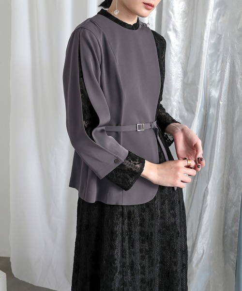 「Callarus」 長袖ワンピース M グリーン レディース_画像7