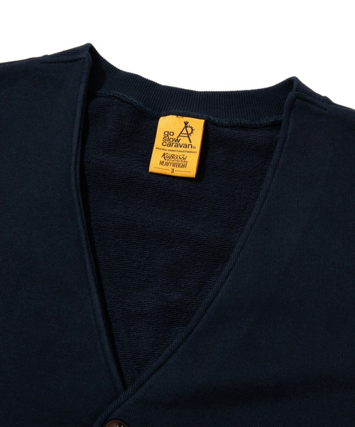 「go slow caravan」 カーディガン MEDIUM グリーン メンズ_画像3