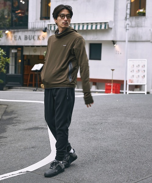 「+phenix」 イージーパンツ M ブラック メンズ_画像3