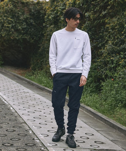 「+phenix」 イージーパンツ M ブラック メンズ_画像6