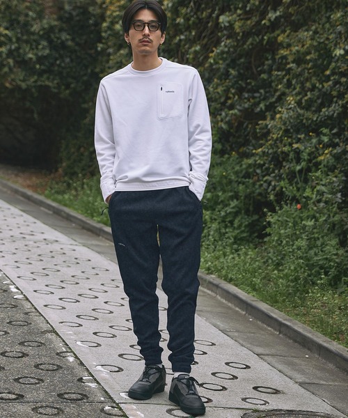 「+phenix」 イージーパンツ M ブラック メンズ_画像7