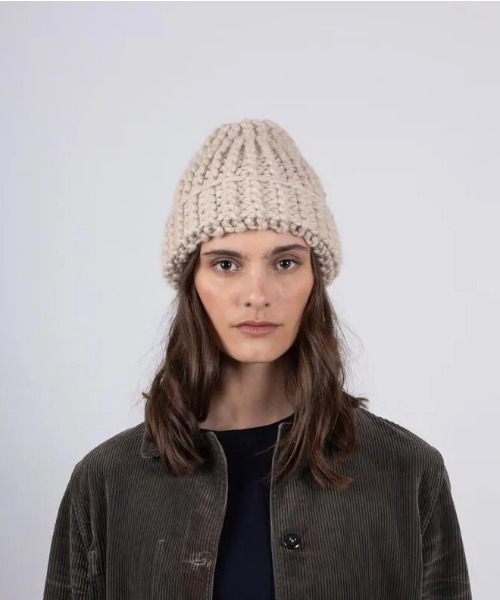 「MUHLBAUER」 ニットキャップ 1S ライトグレー レディース_画像2
