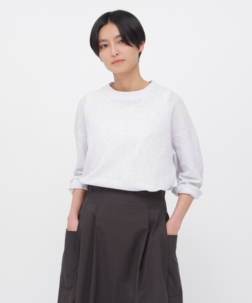 MHL.（エムエイチエル） tシャツ COTTON JERSEY MESH レディース