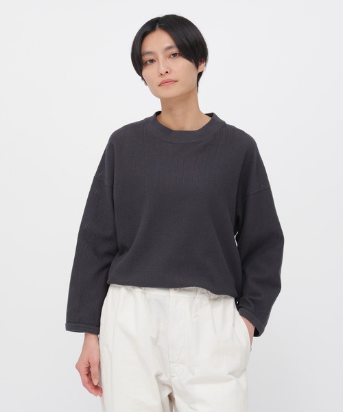 MHL. 長袖カットソー MHL.（エムエイチエル） tシャツ COTTON JERSEY MESH レディース