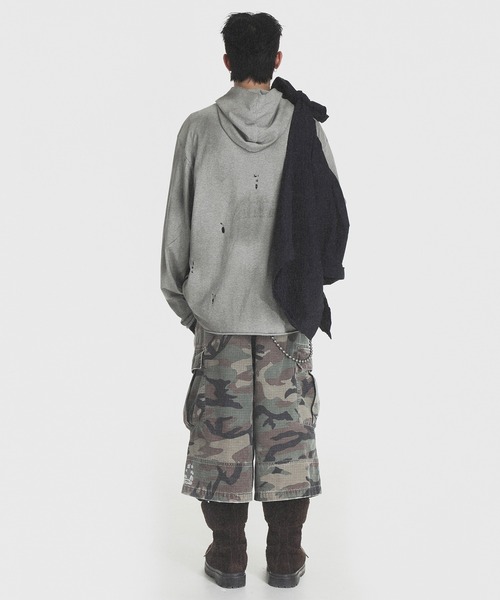 「MASONPRINCE」 プルオーバーパーカー X-LARGE グレー メンズ_画像4