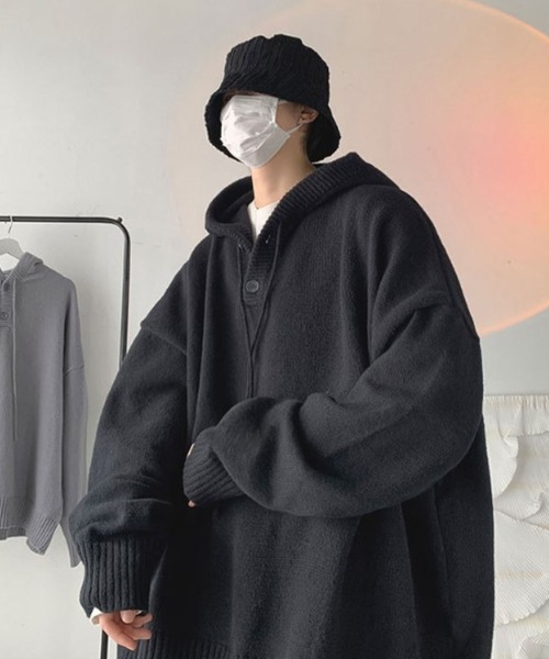 「Anchor Smith」 長袖ニット M ブラック メンズ_画像6