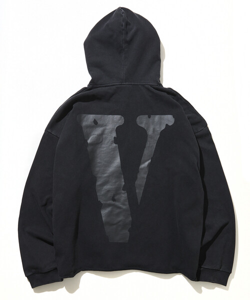 VLONE （ヴィーロン）VLOGO HOODIEフロントロゴプリントブラックM VLONE ヴィーロン ヴィーローン パーカー スウェット LOGO HOODIE ロゴ