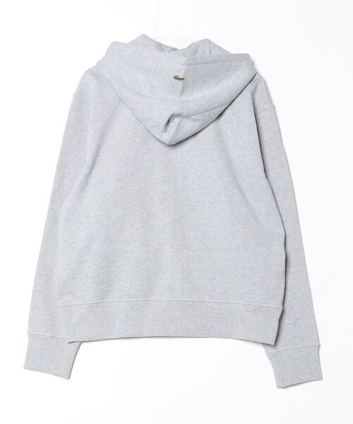「LACOSTE」 ジップアップパーカー 2 グレー メンズの画像
