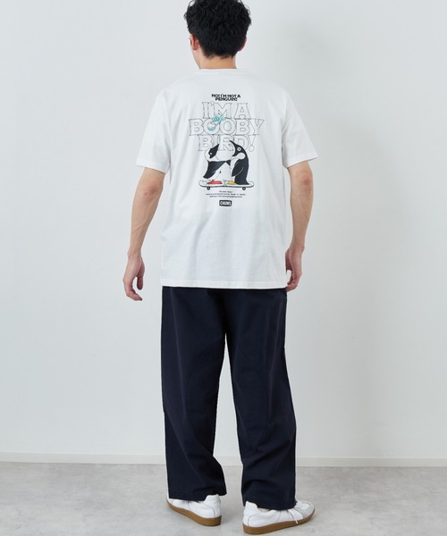 tシャツ 「WEB限定」「CHUMS/チャムス」 I'M A BOOBY BIRD バックプリント ポケットTシャツ レディース メンズの画像