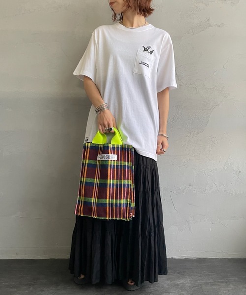 tシャツ 「WEB限定」「CHUMS/チャムス」 I'M A BOOBY BIRD バックプリント ポケットTシャツ レディース メンズの画像