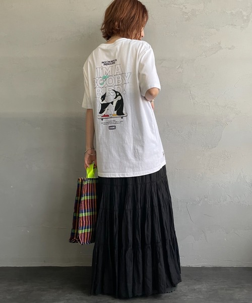 tシャツ 「WEB限定」「CHUMS/チャムス」 I'M A BOOBY BIRD バックプリント ポケットTシャツ レディース メンズの画像