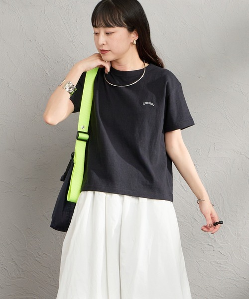 ORCIVAL（オーシバル） tシャツ 半袖 ロゴ刺繍 ショートスリーブ T